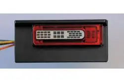 Paire de blocs de feux arrière pour Volvo FH16 Grumier Tamiya 56360