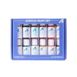 Pack Peinture Acrylique pour Voilier Elcano Artesania Latina (12 X 20 ml)