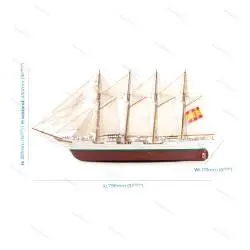 Maquette Voilier Juan Sebastián de Elcano 1/140 - Artesania Latina