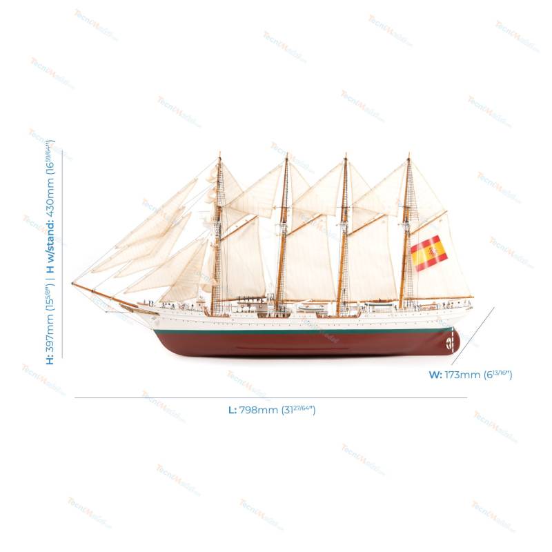 Maquette Voilier en bois Juan Sebastián de Elcano 1/140 - Artesania Latina 22521
