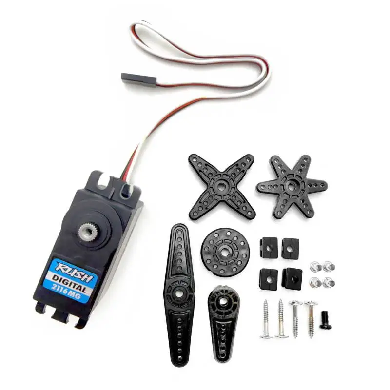 Servo digital T2M T2216MGW 22 kg pignons métal boîtier alu - T2M T2216MGW
