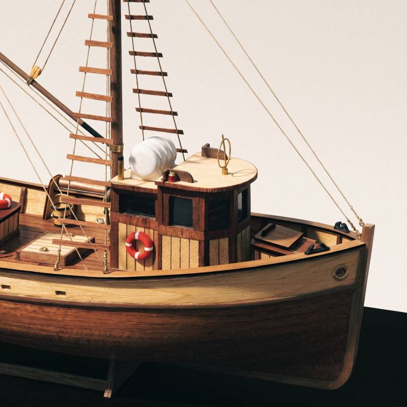 Maquette en bois du bateau de pêche Palamós 1/45 - OCCRE 12000 - Tecnimodel