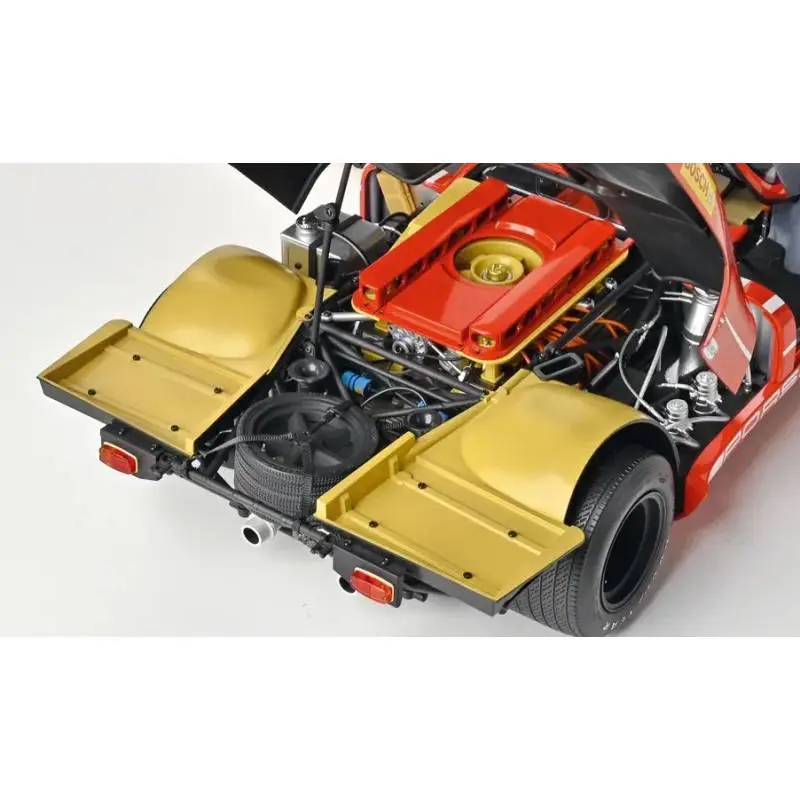 Porsche 917 KH #23 Le Mans 1970 Model Kit 1:8 - 3/4 rear view -IXO Collections Full Kit - TecniModel