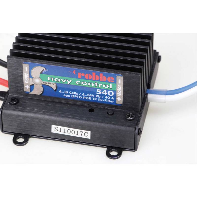 Robbe NAVY Control 540 R 40A 6V-24V Electronic Speed Controller - Robbe 8616