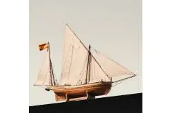 Maquette de la Felouque San Juan, échelle 1/70 - Vue latérale - OCCRE 12001 - TecniModel