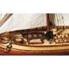 San Juan Felucca Model Ship Kit, 1/70 scale - Port side view of the foredeck - OCCRE 12001 - TecniModel