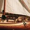 San Juan Felucca Model Ship Kit, 1/70 scale - Starbord side view of the foredeck - OCCRE 12001 - TecniModel