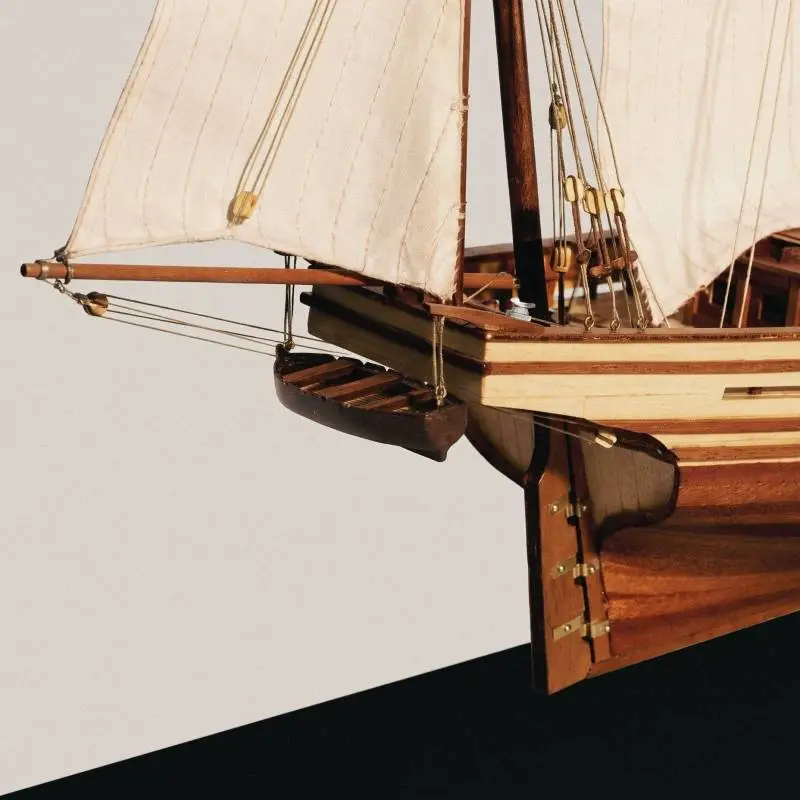 San Juan Felucca Model Ship Kit, 1/70 scale - Rear right view - OCCRE 12001 - TecniModel