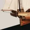 San Juan Felucca Model Ship Kit, 1/70 scale - Rear right view - OCCRE 12001 - TecniModel