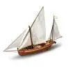 San Juan Felucca Model Ship Kit, 1/70 scale - 3/4 front view - OCCRE 12001 - TecniModel