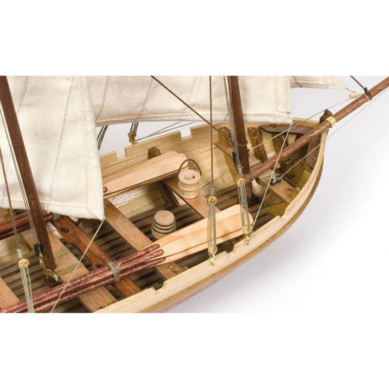 Bounty Boat Wooden Model Kit – 1:24 - Other Inside front View - OcCre 52003 - TecniModel