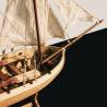 Bounty Boat Wooden Model Kit – 1:24 - Other Inside front View  with dark background - OcCre 52003 - TecniModel