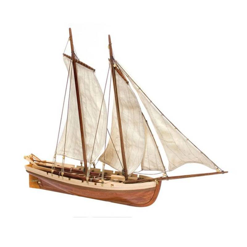 Maquette de la chaloupe du Bounty – 1/24 - Vue 3/4 avant  - OCCRE 52003 - TecniModel