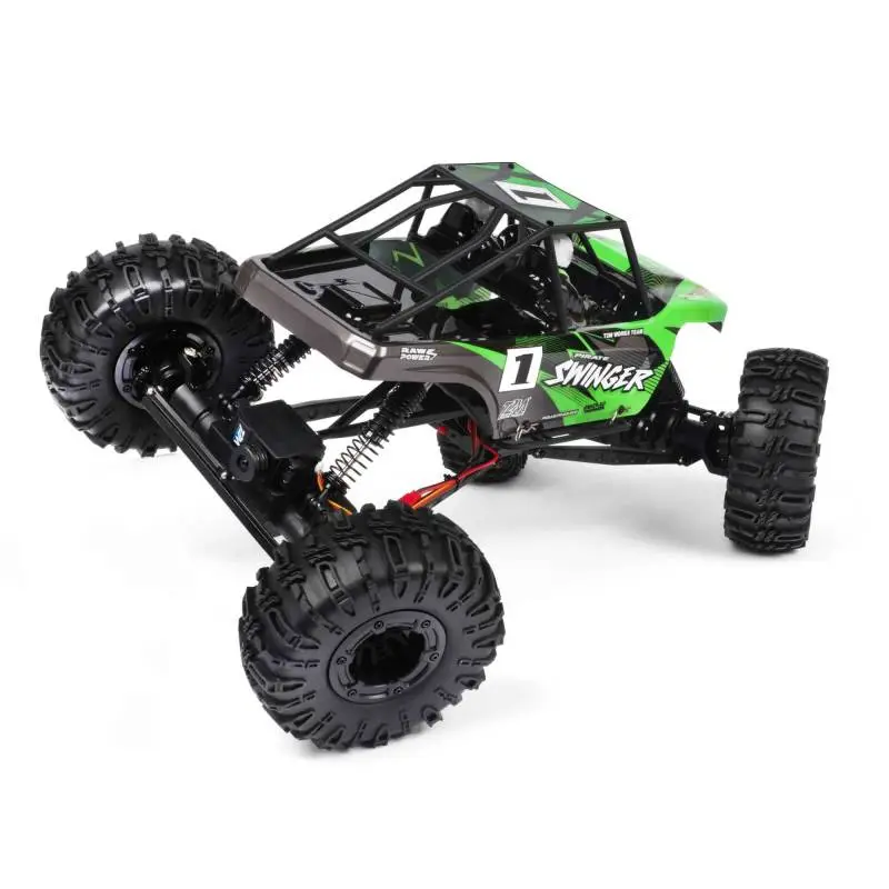 Crawler RC Pirate Swinger vert 1/10 - Vue 3/4 arrière - T2M T4942GR - TecniModel