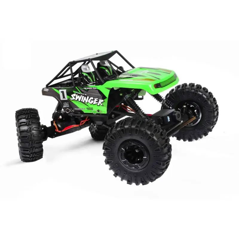 Crawler RC Pirate Swinger vert 1/10 - Vue 3/4 avant - T2M T4942GR - TecniModel