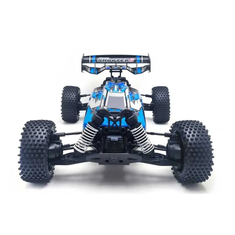 Buggy RC 4x4 Pirate Shooter II Bleu 1/10 - Vue de face - T2M T4989BU - TecniModel