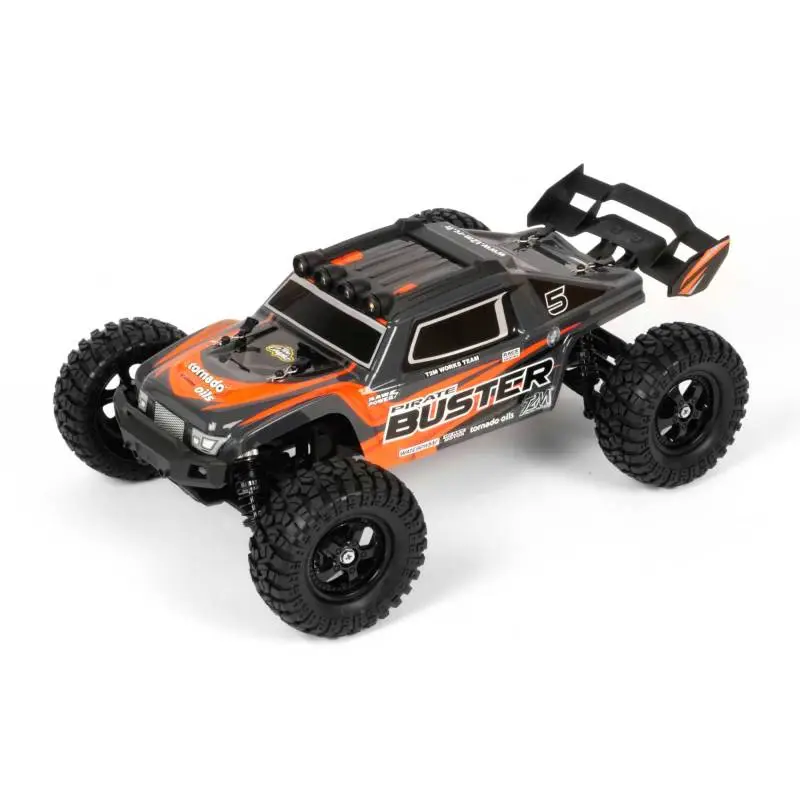 Pirate Buster 1/10 - 4x4 RTR Buggy with LEDs - 3/4 Front Left View - T2M T4965OR - TecniModel