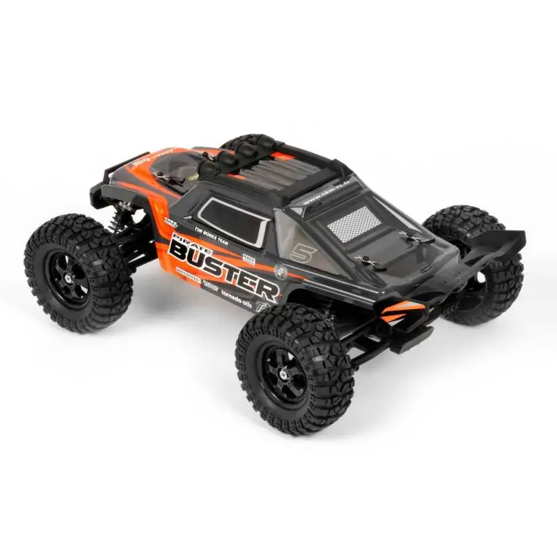 Pirate Buster 1/10 - Buggy 4x4 RTR avec LED - Vue 3/4 arrière - T2M T4965OR - TecniModel