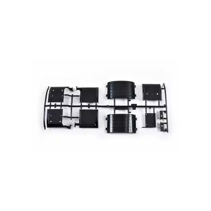 1 Grappe Y - pare-boue arrière noir - Scania 6x4 Tamiya 0225182