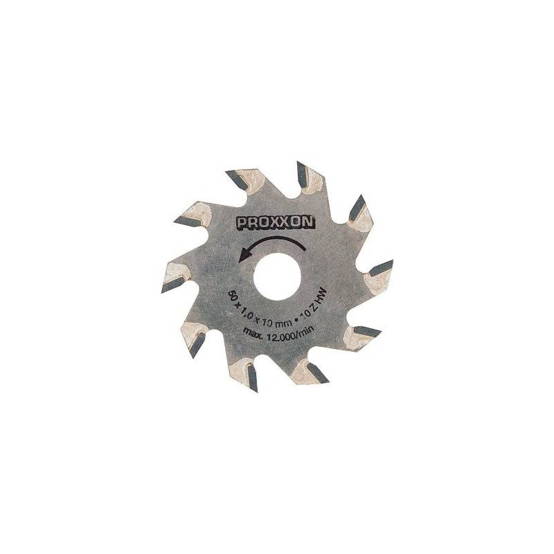 Circular saw blades Proxxon reinforced metal coated. ø 50 mm x 1,1 (bore 10 mm). 10 teeth.