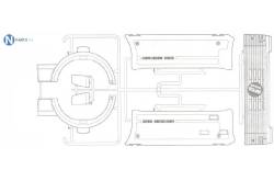 N Parts Mercedes side panels and grille Tamiya