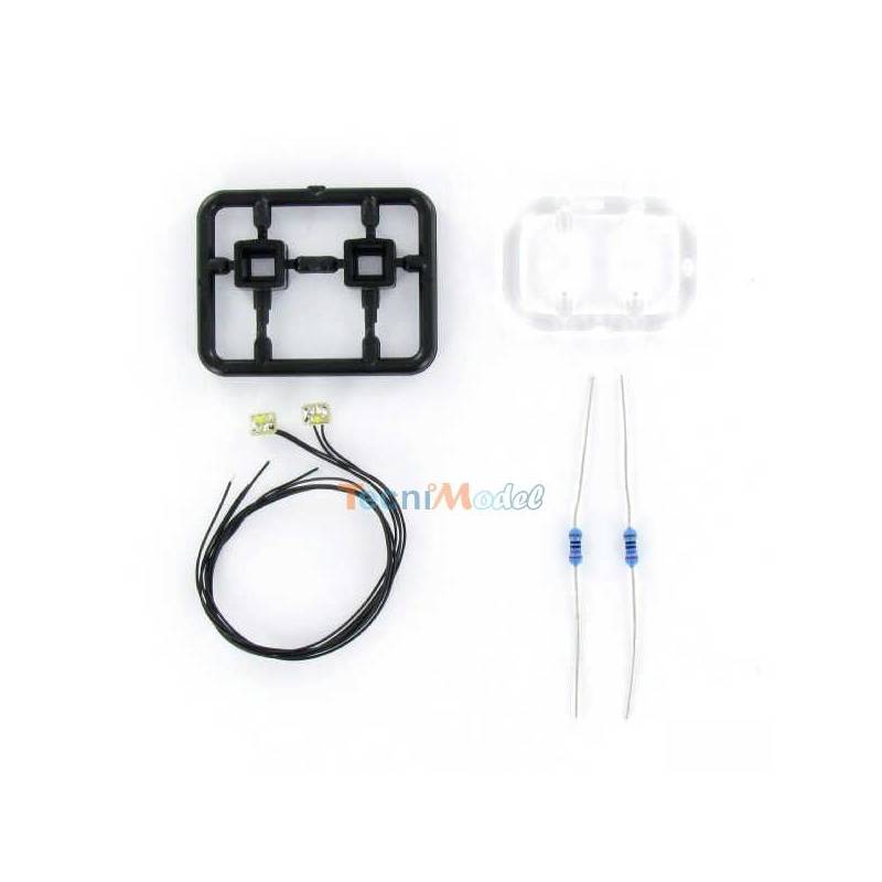 2 Square work lights 7.2V - 12V