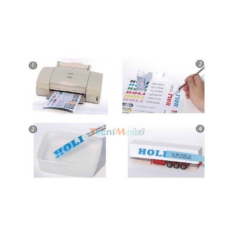 3 white decal sheets for laser printer