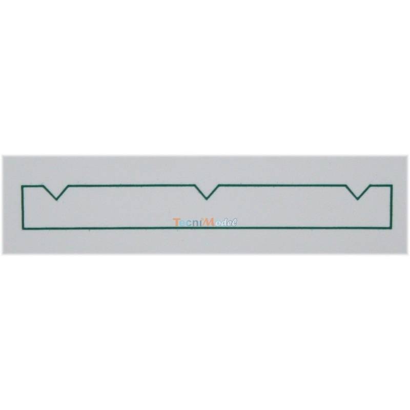 Plate thickness 1mm tiles:2,1 x 2,1mm ref: 4502 Evergreen Plastic card Evergreen 