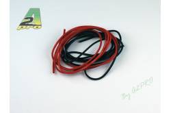 Fil silicone AWG18 0,81² R+N (2x1m)