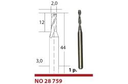 Hard metal milling cutter Ø 2 mm