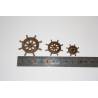 Boat wheel in brown wood Ø30mm