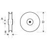 Brass sheave Ø12mm