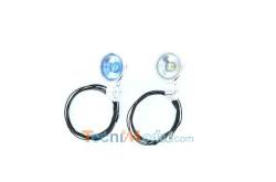 Hella round headlamps chrome-plated white lights Carson 500907574