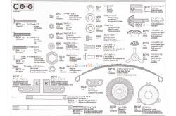 Sachet C pour tracteurs 4x2 Tamiya Actros, Volvo et Scania S
Tamiya 9402554