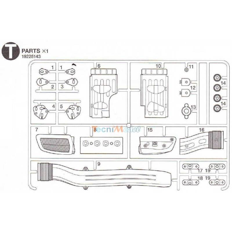 Grappe T Filtre Air Actros Tamiya