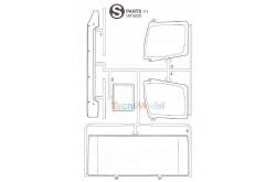 Grappe S Glazing Actros Tamiya