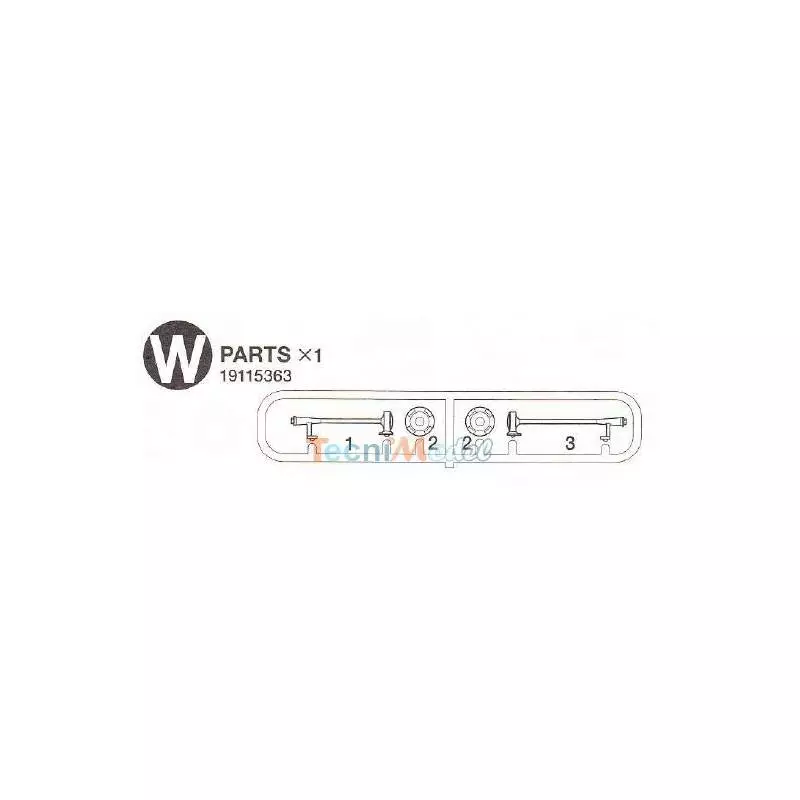 Clusters N and W chrome-plated parts Actros
