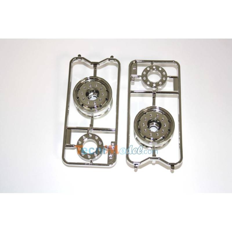 Cluster AB pair of wide chrome wheels