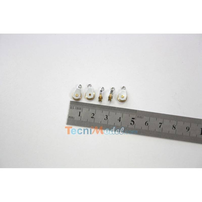 1 Pulley with 1 sheave 7x10x3mm