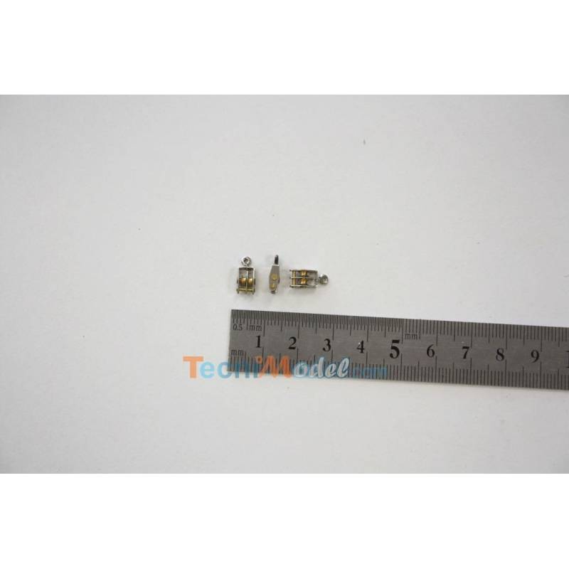 1 pulley with 2 sheaves 3x9x5mm