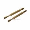 2 brass turnbuckles M2 20mm 2 slotted end caps