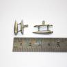 2 Nickel-plated metal cleats 23mm
