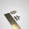 2 Nickel-plated metal cleats 23mm