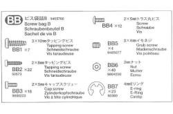 Sachet de vis B pour R620 Scania Tamiya 56323