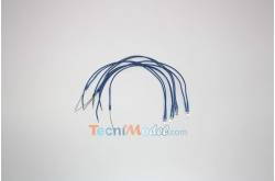 4 wired LEDs 3mm blue high luminosity 12v 18cm wire