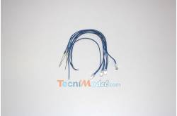 4 Leds câblées 5mm bleu luminosité forte 6v - 7.2v fil de 18cm