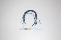 4 wired Leds 5mm blue high luminosity 6v - 7.2v 18cm wire
