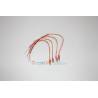4 Rectangular wired LEDs 2x3mm 6v-7.2v wire 18 cm Orange