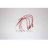 4 Leds cablées rectangulaires 2x5mm 6v-7.2v fil 18 cm Rouge