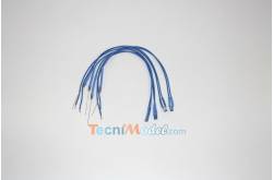 4 Rectangular wired LEDs 2x3mm 6v-7.2v wire 18 cm Blue